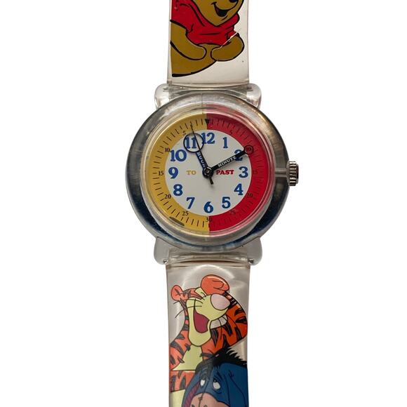 VTG Timex Disney Rewound Womens Kids Winnie Pooh Watch 29mm WR Adjustable Band - Picture 1 of 9